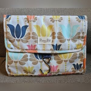 Primrose Hill London lotus flower pattern hanging cosmetic bag